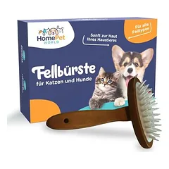 HomePetWorld šepetys, 2 viename, dvipusis šepetys iš buko medienos — 2 nuotrauka