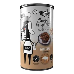 TufTuf drėgnas maistas šunims – mėsos gabaliukai, skardinė 1250 g — 3 nuotrauka