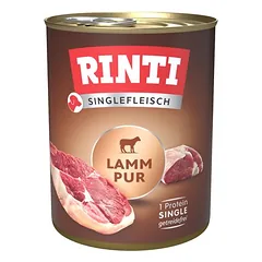 RINTI Singlefleisch drėgnas maistas šunims, ekonominė pakuotė 24 x 800 g — 4 nuotrauka