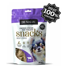 Dr Malou Dog liofilizuotos jautienos kepenėlės, skanėstai šunims 50 g