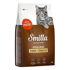 Smilla Senior Sterilised su paukštiena, sausas maistas katėms, < 1,4 kg — 2 nuotrauka