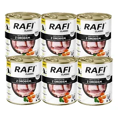 DOLINA NOTECI Šlapias ėdalas šunims Rafi Classic su paukštiena 6x800g