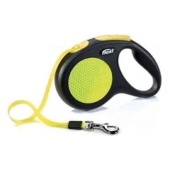 Flexi Comfort automatinis juostelinis pavadėlis šunims iki 50 kg, 5 m, neoninis