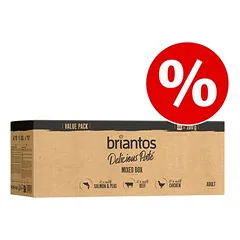 Briantos Delicious Paté ekonominė pakuotė 44 x 100 g, drėgnas maistas šunims
