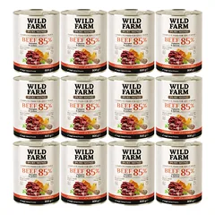 WILD FARM PURE MONO Jautiena, moliūgai ir kvinoja 12x800 g vienos rūšies baltymų šunų maistas