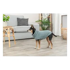 Trixie CityStyle Berlin Dog Pullover, Size M 45 cm, Sage — 2 nuotrauka