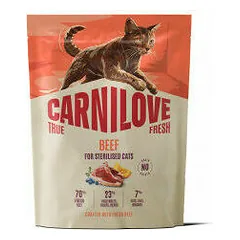 Carnilove Cat True Fresh Sterilised su jautiena, sausas maistas katėms 0,4 kg — 3 nuotrauka