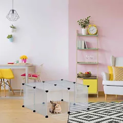 Narvas mažiems gyvūnams Relaxdays, 12 dalių, 75 × 37 × 75 cm — 5 nuotrauka