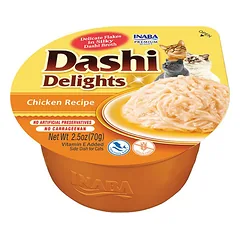 Ciao Dashi Delights katėms, plėšyta vištiena sultinyje