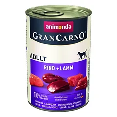 Grancarno Adult 400 g konservai suaugusiems šunims su jautiena ir ėriena