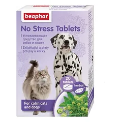 B132188 Beaphar No Stress Tablets cat and dog (pak6)
