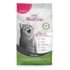 Platinum MeatCrisp sausas pašaras su vištiena sterilizuotoms katėms - Pet24