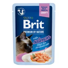 Brit Premium Delicate Salmon for Sterilized in Gravy konservai katėms - Pet24