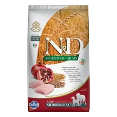 Farmina N&D Ancestral Grain canine CHICKEN & POMEGRANATE ADULT MEDIUM&MAXI 12kg