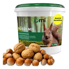 Orni Nüsse-Mix Artgerecht für Eichhörnchen - Ganzjahr Eichhörnchenfutter