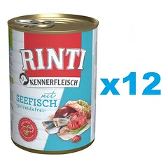 RINTI Kennerfleisch Sea Fish Jūrų žuvys 12x400 g