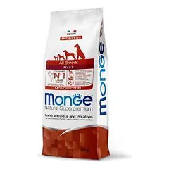 Monge Dry Dog Natural Superpremium Spec. Line All Breeds Adult sausas maistas šunims su ėriena, 12 kg