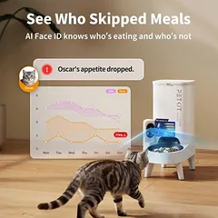 Petkit automatinė lesykla YumShare Solo 2 su kamera, Balta, su AI kamera — 4 nuotrauka