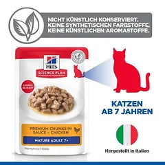 Hill's Science Plan Mature Adult 7+ drėgnas maistas katėms — 5 nuotrauka