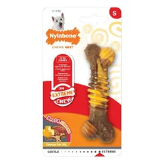Nylabone Extreme textured kramtymo kauliukas su jautienos ir sūrio kvapu šunims