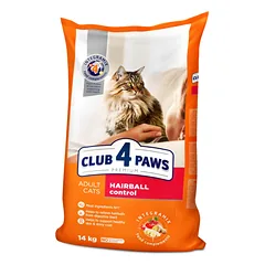 CLUB 4 PAWS Premium ėdalas suaugusioms katėms „Hairball control“ 14 kg — 3 nuotrauka