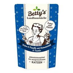 Betty's Landhausküche Cat maišeliai 12 x 100 g, drėgnas maistas katėms — 3 nuotrauka