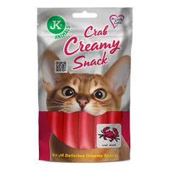 Kreminis skanėstas katėms krabų skonio, 5x15 g