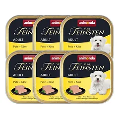 ANIMONDA Vom Feinsten Adult Kalakutienos ir sūrio paštetas šunims 6 x 150 g