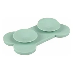 Flamingo silikoninis laižymo kilimėlis Yummee Bone, mėtų žalias S 15 cm — 3 nuotrauka