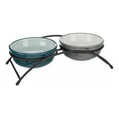 TRIXIE pakeltų keramikinių dubenėlių rinkinys „Eat on Feet“, 2x0,25 l, 13 cm–27x8x13 cm, — 3 nuotrauka