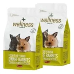 Maistas jauniems dekoratyviniams triušiams Wellness Young Dwarf Rabbits 2x1 kg