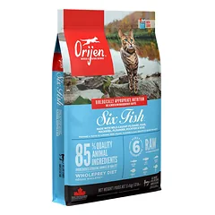 ORIJEN 6 Fish Cat, 5.4kg. parduotuvėje zookaralyste.lt
