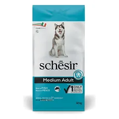 SCHESIR Original Medium Adult Žuvys 2x12 kg sausa maistas suaugusiems vidutinio dydžio veislių šunims