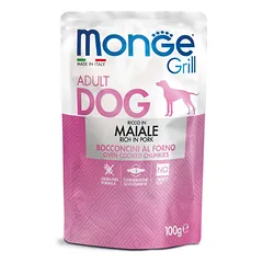 Monge Grill  konservuotas pašaras šunims su kiauliena 100g