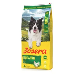 Josera Light & Vital sausas pašaras šunims svorio mažinimui ir kontrolei su paukštiena, 12,5kg