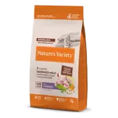 NATURE'S VARIETY Original Sterilized Cat sausas pašaras su kalakutiena katėms