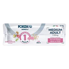 Forza10 Medium Mono Diet Pork With Potatoes sausas maistas vidutinio dydžio šunims su kiauliena ir bulvėmis, 12 kg — 3 nuotrauka