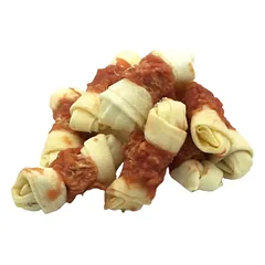 RD-141 REAL DOG SNACKS Kaulas su mazgais, apsuktas triušiena 500g — 2 nuotrauka