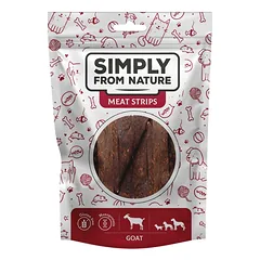 SIMPLY FROM NATURE Meat Strips Ožkos mėsos juostelės šunims 80 g