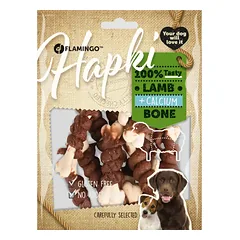 Flamingo Hapki Lamb Calcium - šunų skanėstai, kalcio kubeliai, apvynioti ėriena.
