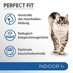 Perfect Fit Indoor 1+ su jautiena, sausas maistas katėms — 5 nuotrauka