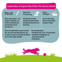 Smølke Hund Sensitive su ėriena, sausas maistas šunims — 3 nuotrauka