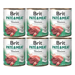 BRIT PATÉ & MEAT – ŽVĖRIENA 6x800 g