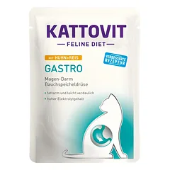 KATTOVIT Feline Diet Gastro vištiena su ryžiais 85 g photo