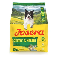 Josera Salmon + Potato A/S begrūdis sausas pašaras šunims su lašiša ir bulvėmis, 900 g