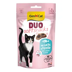 Gimcat Minkšti skanėstai su lašiša ir upėtakiu 50 gr