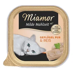 MIAMOR Milde Mahlzeit Poultry Pure&Rice 24x100g paukštiena ir ryžiai
