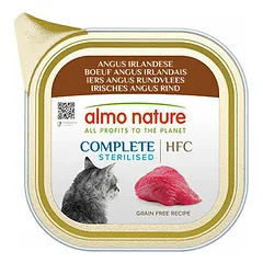 Almo Nature HFC Complete Sterilised Cats Īrijas Angus liellops 85 g – konservi kaķiem