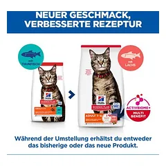 Hill's Science Plan Adult 1-6 su lašiša, sausas maistas katėms, 3 - 4,9 kg — 2 nuotrauka