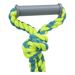 Trixie Denta Fun Tennis Ball On A Rope žaislas šunims su virve ir dantų valymo funkcija, ø 6 cm/50 cm — 2 nuotrauka
